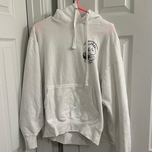 white Golden Fox Ramen hoodie